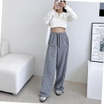 피턴진 보이핏 사이드 스냅 오버 와이드 팬츠 GSSH287W