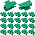 1 PVC 파이프용 M 미터XITY 40팩 온실 클램프 정원 그물용 그늘막 막대 클립 열 덮개 온실 플라스틱 풀 녹색 20