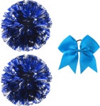 폼 폼스 치어리딩 3PCS 링 볼 세트-블루 폼폼스 액세서리 프리미엄