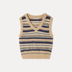 미쏘 스트라이프 베스트 MIWVKG125T