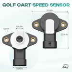 야마하 G29 드라이브 YDRE 전기 모델용 10L 골프 카트 스로틀 센서 가속기 위치 교체 OEM JW2-H5885-00