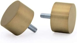 빌론 사이드 윈도우 쇼트 커튼봉 - 엔드 캡 스타일 디자인 1 폴 16 28 컬러 웜 16 to 28 in