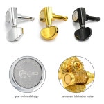 FRETJOYB 18 1 튜닝 페그 3x3 표준 튜너 전기 또는 어쿠스틱 튜닝 기계 키 교체-크롬 3R 3L 3L 3R Chrome