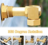 UNWUNDVER 가든 호스 릴 부품 회전 엘보우 커넥터 교체 피팅 황동 어댑터 표준 1PCS