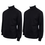 2장 제이씨월드 JC 순면 기모 폴라티셔츠 겨울용 긴팔 목티 긴목 반목 이너 외출복 두루두루 긴목 긴목 105 J1895