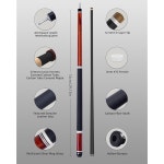 CRICAL 탄소 섬유 수영장 큐 스틱 147 58 12 프로 테이퍼가 낮은 편향 탄소 섬유 샤프