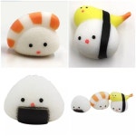 랜덤 초밥 천국 말랑이 스트레스볼 촉감 놀이 인형 해소 신기한 주물럭 모찌 스퀴시 쫀득 어린이 유아