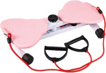 허리 비틀기 피트니스 도구 스탠딩 복부 운동 보드 발 마사지 체중 감량 핑크색