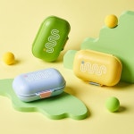 도바안 여행 수영장 휴대용 스마일 비누케이스 세수 비누 케이스 욕실 여행용 비누곽 비누통 정리함 보관대