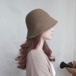 물결 여성 버킷햇 봄 가을 벙거지 중년 모자 H9002 02