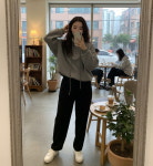 슈팅스타 코지웜 하프집업 오버핏 스웻셔츠