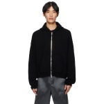 엘리엇에밀 엘리엇 에밀 HELIOT EMIL 람피 니트 후드티 M 07 076 PREAW25 BLK01 TP859593844