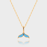 베티블루 주얼리 베티블루 585 750 돌고래 꼬리 여자 금 목걸이