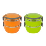 니드코 루나앤비비 프리첸 스텐런치박스 2단 보온도시락 스텐도시락