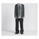 DIOR 버튼 디테일 스트레이트 레그 팬츠 313C106A5758