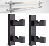 ERMMZZZW 풀 스틱 홀더 벽걸이 랙 당구 큐 수 으로 벽에 두 개를 표시하여 당구대 액세서리와 장비를 정리하는 데 적합합니다 1쌍 1 pair