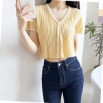 좋은사람들 브이반팔골지니트가디건 cbb1042