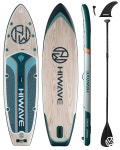Hiwave 공기 주입식 스탠드업 패들 보드 3 9 x 86 4 x 15 11 x 34 x 6 섭 보드 190 5kg 420파운