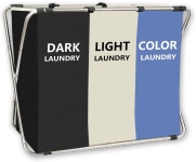 1팩 대형 세탁 바구니 방수 독립형 접이식 키 큰 옷 기숙사 가족 옷장 보관 정리함에 장난감