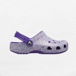 크록스 클래식 글리터 클로그 키즈 샌들 CA 206993-573