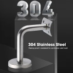 6개 세트 60x60mm 벽 난간 브래킷 304 스테인리스 강력 지지 계단