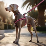 마일 하이 라이프 나이트 반사 이중 조절 밴드 나일론 작은 강아지 애완견 목걸이 하네스 세트 반사 솔리드 라지 3팩 Large Reflective Edge