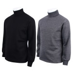 2장 제이씨월드 JC 순면 기모 폴라티셔츠 겨울용 긴팔 목티 긴목 반목 이너 외출복 두루두루 긴목 긴목 105 J1895