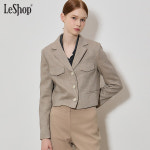 르샵 르샵 LeShop 하운드투스 크롭 자켓 239000