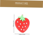 키산겔 6pc 테니스 진동 감쇠기 딸기 라켓 귀여운 스트링 충격 액세서리용 실리콘 흡수기