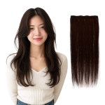 프리티레이디 인모 헤어피스 머리 길이 연장이 가능한 가로 너비 의 4겹 붙임머리 피스 1개 1