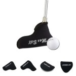 블랙 네오프랜스판 골프 퍼터커버 헤드커버 채 커버 헤드 클럽 카바 홀더 퍼터 보호 크럽 기역자 고급