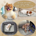 기니피그 따뜻한 침대 매트 작은 애완 담요 개 침구 플리스 케이지 라이너 세척 방수 수면 패드 커버 햄스터 고양이 액세서리 직각 24 x 16 24... 