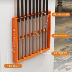 당구 큐꽂이 홀더 막대 꽂이 수직 큐걸이 클럽 업소 6 홀