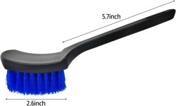 자동차 타이어 바퀴 카펫 청소에 사용되는 휠 브러시 세차 청소기 간단하고 내구성이 뛰어난 짧은 손잡이