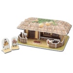 기와집 초가집 건물 우드락 조립 모형 DIY 만들기