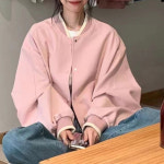 천하오 춘추 야구복 여자 루즈핏 점퍼 M J1978