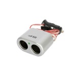 실버 SF 2구 소켓 시거잭 멀티 차량용 시가잭 시거 자동차 충전기 시거짹 차량 충전 시거젝 시가 자동차