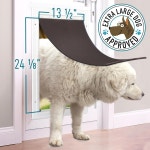 에버그린 반려동물 교체용 도그 도어 플랩 펫세이프 프리덤 와 호환 - 설치가 간편한 대형 Large PAC11-11039