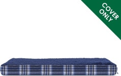 퍼헤이븐 교체용 반려견 침대 커버 테리 스웨이드 매트리스 세탁기 세탁 - 대형