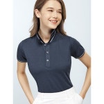 마미스헬퍼 카라속 줄무늬 클래식 스판 반팔 골프티셔츠 SC-WSH-G0006