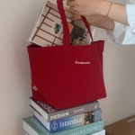 브라운드 lovesome 감성 레터링 자수 토트 에코백 데일리 보조 가방