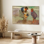 호아킨 소로야 명화 인테리어 캔버스 액자 19 해변가에서 60x90 1개