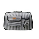 상품 피플펫 천국 스포츠 이동가방 줄무늬 그레이L 이동가방 애견가방