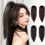 에이치플러스몰 짧은 포니테일 집게 가발 1P 헤어 일자 볼륨 머리핀