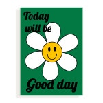 더아트컴퍼니 행운들어오는 스마일 팝아트 힐링 꽃 그림 포스터 캔버스 액자 더아트컴퍼니 풍수 인테리어 02 굿데이 캔버스액자100호 162... 