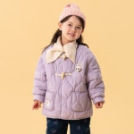 멜리코코 멜리코코 우드 버튼 에센셜 자켓 라벤더 120