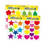 종이나라 교육 스티커 꽃 별 하트 나뭇잎 모양 학습 놀이 어린이집 유치원 미술 활동 색깔 인지 창의력 발달 1개 큰하트