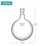 스토니랩 유리 싱글넥 원형 바닥 플라스크 RBF 24리터 40 표준 테이퍼 외부 조인트 - 1L 1리터 25