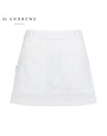 세인트앤드류스 빅 포켓 레더 믹스 피쉬 테일 큐롯 스커트 821D1PC103