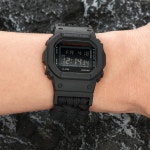 카시오 지쇼크 GA-100 용 조절 가능한 안전 버클이 아바넨 나일론 땋은 시계 밴드 파라코드 DW-5600 8900 GW-B5600 GB-5600 GW-6900